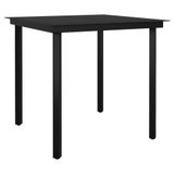 vidaXL 3-delige tuinset, zwart