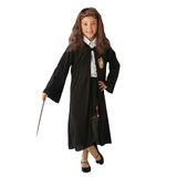 Rubies - Harry Potter Kostuum - Magische Hermelien Met Toverstaf - Meisje - Rood, Geel, Bruin, Zwart - One Size - Carnavalskleding - Verkleedkleding