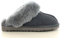 Hafjes Hafkamp Modeschoenen Vrouwen Grijs Suède Wol Sloffen Laag Normaal 41