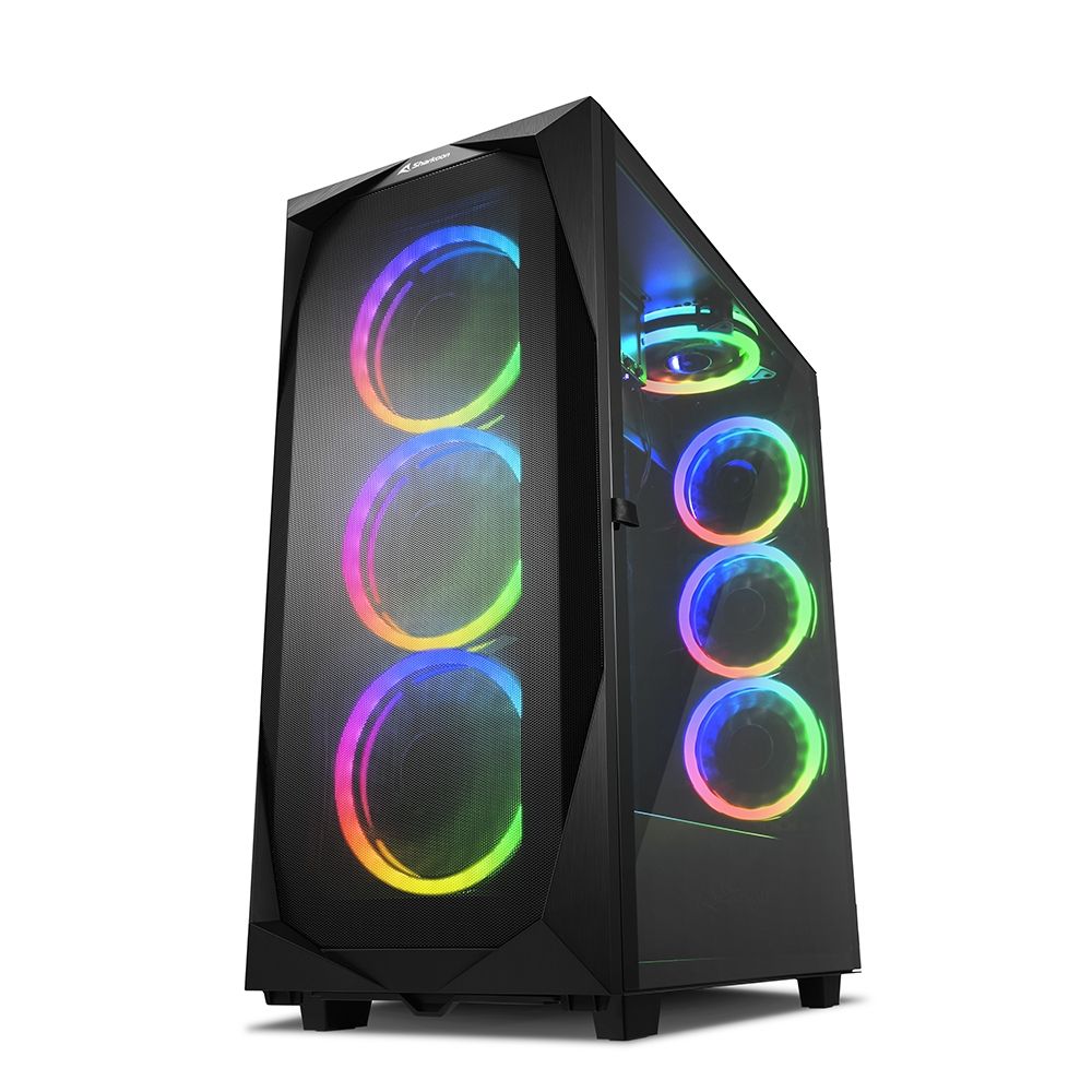 Sharkoon REV300 Tower Zwart - PC Case - ATX, EATX, Micro ATX, Mini-ITX - Black