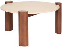 ATMOSPHERA CREATEUR D'INTERIEUR Ronde salontafel van rubberhout met 3 poten JILANI