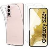 Phonillico® Case for Samsung S22 PLUS 5G and 2 Tempered Glass Screen Protectors