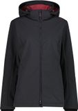 CMP Dames Wandeljas met Rits en Capuchon, Fleece, Antraciet/Peony, XL