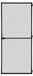 Moustiquaire pour balcon, 100x210 cm, divisé en deux parties, couleur anthracite