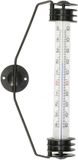 TFA Dostmann TFA Raam Thermometer - analoog - metaal - zwart - 20 cm - binnen en buiten