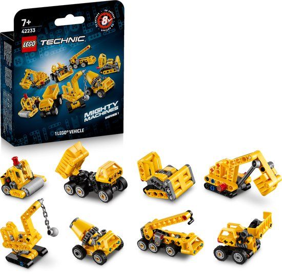LEGO Technic Machtige Machines - Verrassingsdoosje met Bouwspeelgoed - Voertuigen om te Verzamelen - 42233