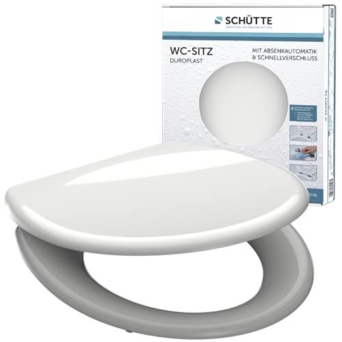 Schütte Wc-bril Duroplast - Toiletbril met softclose en snelsluiting - Wit