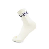LI-NING Chaussettes mi-hautes (lot de 3) Blanc neuf/Blanc neuf/Blanc neuf L