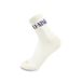 LI-NING Chaussettes mi-hautes (lot de 3) Blanc neuf/Blanc neuf/Blanc neuf L