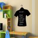 Ambiance Sticker Schoolbordsticker - uitwisbare zelfklevende muurstickers - HERENOVERHEMD - 20x15cm