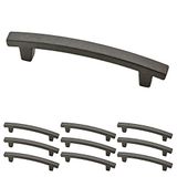 Franklin Brass P29615K-SI-B Pierce keuken- of meubelkast hardware lade handvat trek, 4 inch, zacht ijzer, 10 stuks