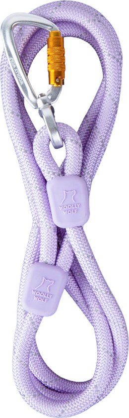 Woolly Wolf Hondenriem - Rond - Lavender - 10mm - Lila - Paars - Duurzaam - 180cm