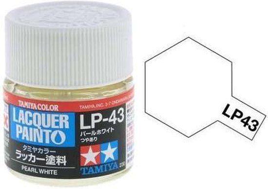 Tamiya LP-43 Mica Pearl White - Gloss - Lacquer Paint - 10ml