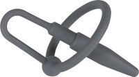 You2Toys – Siliconen Penis Plug met Eikel Ring voor Intens Vol Gevoel - Zwart