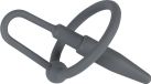 You2Toys – Siliconen Penis Plug met Eikel Ring voor Intens Vol Gevoel - Zwart