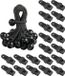 Set de clips de bâche pour tentes, avec roulements à billes - noir - accessoires de camping.