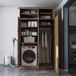 Roomart DORA-II Wasmachine Ombouwkast 130x230 cm met Opzetkast - Eiken