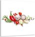TMK ArtDeko Verre paneel voor Keuken 60x65cm Vegetatieprint