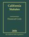 California Statutes Financial Code 2026