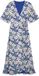 Vero Moda VMZILLE Lange jurk Dazzling Blue Gebloemd