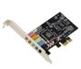 KALEA-INFORMATIQUE 5.1 KANAAL PCI Express-geluidskaart met CMedia CMI8738/PCI-SX en ASM1083-chipset - PCIe x1, hoog en laag profiel