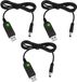 OEM ZenithVibe USB naar 12.6V Boost Oplaadkabel DC 5.5x2.1mm - Zwart - 1m