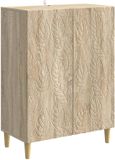 vidaXL Dressoir Sonoma Eiken 66 x 34,5 x 90 cm Bewerkt hout