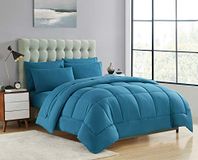 Sweet Home Collection Luxe Pluche Loft Microfiber vult Dekbed Invoegen Beddengoed, Blauwgroen, Koning