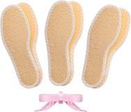 Bama Fresh Sun Color Kids Barefoot Inlegzolen voor een Comfortabel Zomers Barefoot Gevoel 3 Paar Unisex Beige + Gratis 1 Satijnen Veters (twv € 5,95) - 28