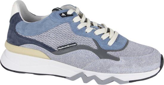 Floris van Bommel DE ZAGER 02.56 Lage sneakers Blauw Heren Maat 44.5