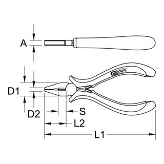 KS Tools KS Tools precisie mechaniek combinatietang, 120mm Aantal:1