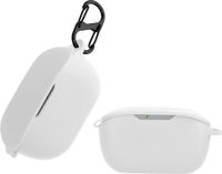 kwmobile Hoes geschikt voor JBL WAVE BUDS - Siliconen cover voor oordopjes in wit