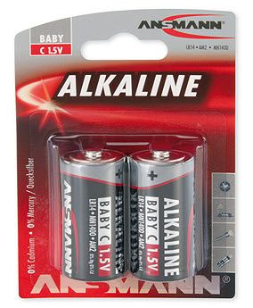 Ansmann Baby C - Huishoudelijke batterijen - 2 stuks
