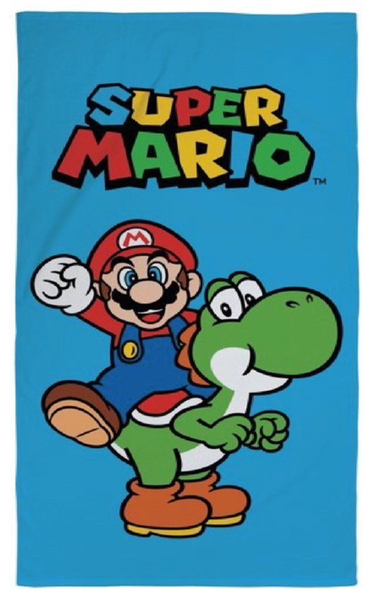 4KidsOnly Nintendo Super Mario Strandlaken Multi Colour Badstof 70x140 cm