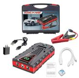 Démarreur 4-en-1 booster de batterie - 600 A puissance de crête - compresseur d'air 150 PSI - gonfleur de pneus - 6000 mAh