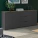 Germania Dressoir Calista 192cm 3 deuren & 3 lades - antraciet/eik