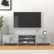 Maison Exclusive meuble TV aspect béton, gris, 180x31,5x40 cm