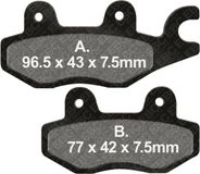 EBC Brakes SFA635 Jeu de plaquettes de frein