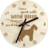 Art-Dog Welsh Terrier horloge en multiplex groter