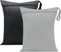 Markenlos Famanu – Waterdichte Waszak voor Natte en Droge Spullen, Organizer voor Baby's, Zwemmen, Camping, Reizen, Gym, Workout, Strand - Zwart - Grijs
