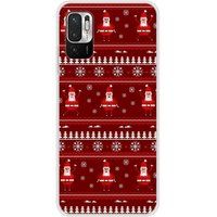 1001 coques Xiaomi Bedrukt siliconen hoesje compatibel met Xiaomi Redmi Note 10, Xiaomi Redmi Note 10S pull de noel santa
