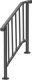 VEVOR 2-3 Stappen Leuning Ingang Leuning Trap Leuning 950x84x985mm Zwart