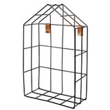Rayher 25186576 draadrek huis, 16x7x25 cm, bevestiging, zwart