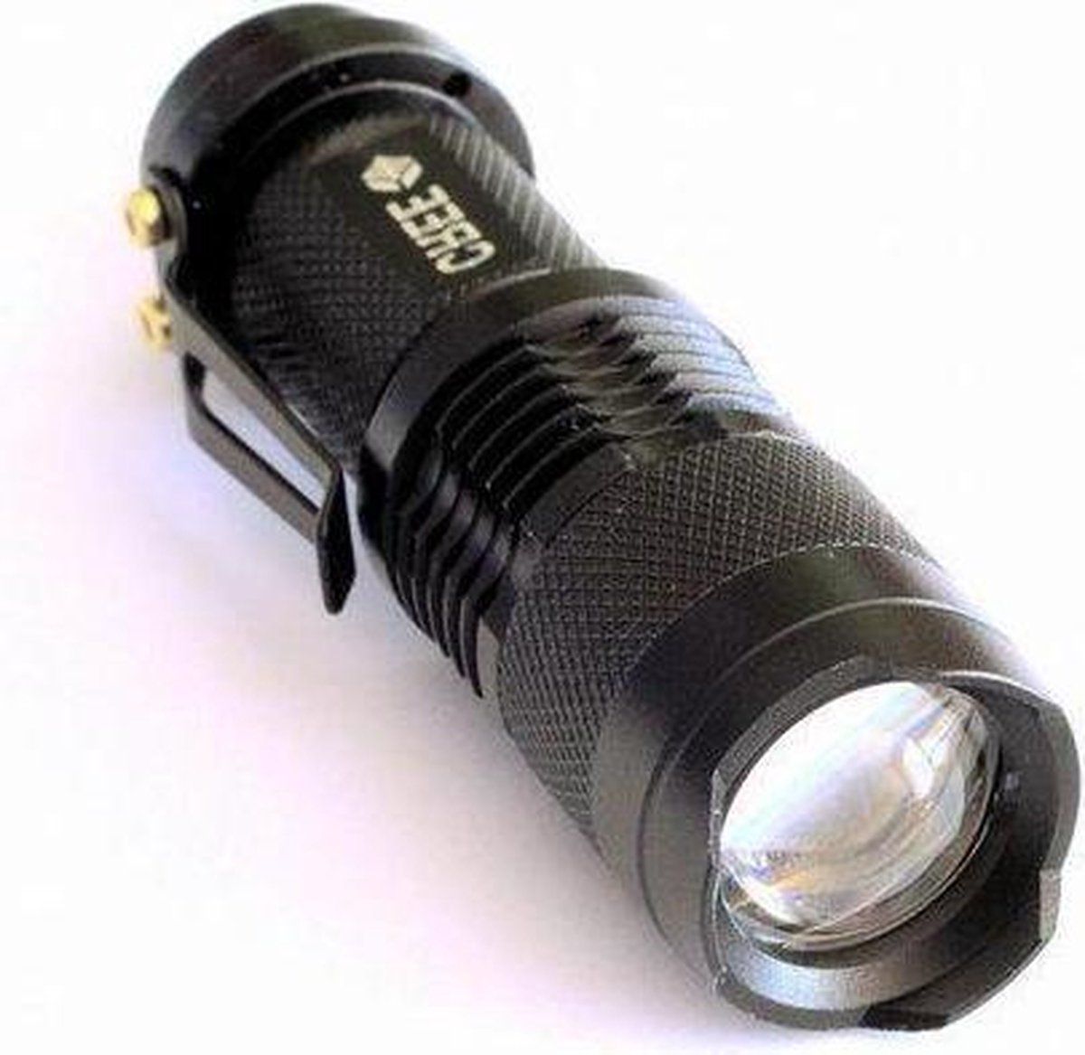 ABC-LED Torch LED 300 Lumens Mini Zaklamp - Zwart - 9,3 CM