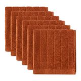 DII Basic Terry Collection Solid Windowpane Vaatdoek Set, 12x12, Kaneel, 6 Count