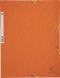 Exacompta 25x Elastomap 3 kleppen in glanskarton 400g/m2 - A4 - Oranje