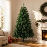 vidaXL Kunstkerstboom 120 cm PVC en Metaal Groen