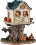Lemax Spooky Town Skull Tree House - Kunststof - 18.70 cm Hoog - 16.40 cm Breed - Met Verlichting