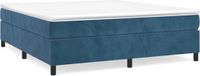 vidaXL Boxspringbedframe, donkerblauw, 180x200 cm, fluweel
