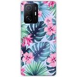 Xiaomi Bedrukt siliconen hoesje compatibel met Xiaomi Mi 11T 5G, Xiaomi Mi 11T Pro 5G Tropical aquarelle
